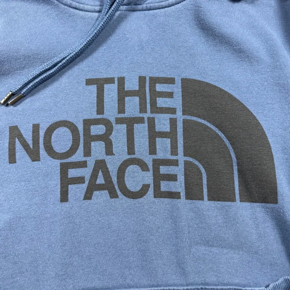 The North Face Mens Blue Half Dome Logo Pullover Hoodie Sweatshirt Small A7UNL
